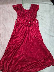 Elegant Red Ethnic Gown