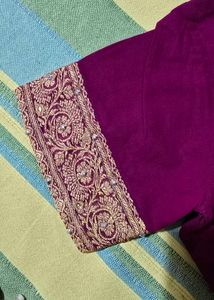 eligent saree with blouse(size-34)