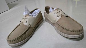 Beige &amp; Cream Boys Loafers