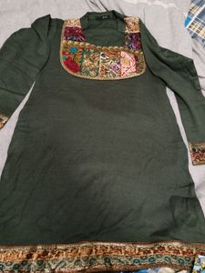 Beautiful Woolen Kurti L Size