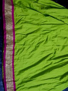 Vibrant Pink &amp; Lime Green Indian Anarkali Dress