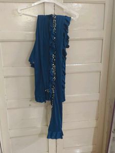 sparkly readymade saree set