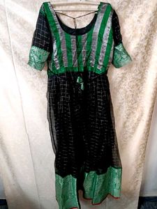 Designer Black &amp; Green Gown