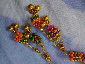 Vibrant Beaded Bangle Bracelet