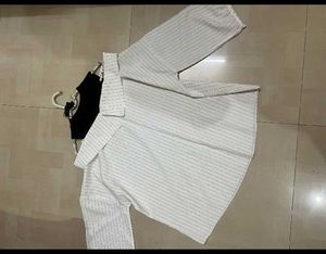 Korean Strip Tops With Cut Out Design