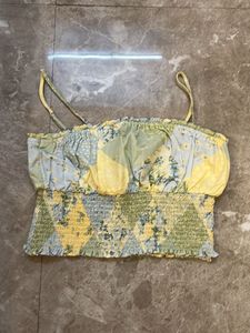 Cute Smocked Floral Crop Top