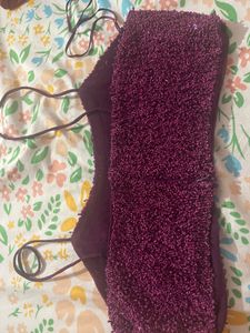 Zara limited edition beaded Crop Top with Straps