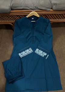 Teal Ethnic Co-ord Set
