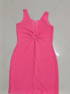Cute Pink Mini Dress Size - M