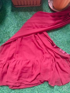 new plains frill saree