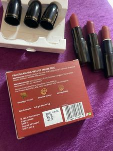 Faces Canada Velvet Matte Trio Lipsticks
