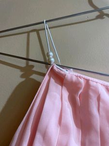 Light Pink Sleeveless Top For Women 💗