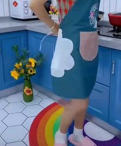 Waterproof Kitchen Apron with Hand Wipe Towel