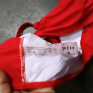 shein Red Bra and Panty Set