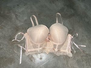 1. lace push-up bralette 2. Satin Halter Top