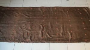 Vintage Brown Embroidered Blanket