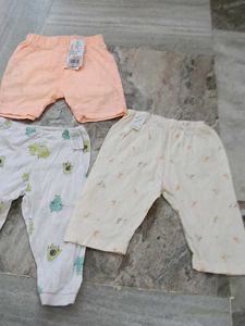 3 Pairs Baby Girl Bottoms