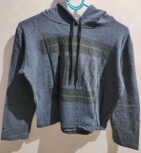 Blue Full Sleeves Hoodie With One Freebie😻💙