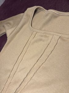Y2k Ribbed Knit Long Sleeve Top