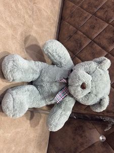 Cute Grey Teddy Bear Plush Toy