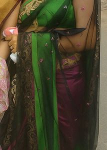Ethnic Saree With Stitched Blouse (upto 36in)