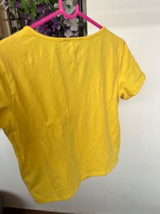 Yellow Casual T-Shirt