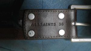 Genuine leather heavy duty belt