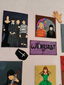 Wednesday Inspired Handmade Art Collection