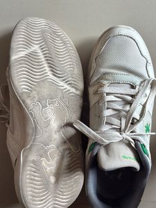White Red Tape Sneakers