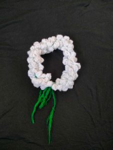 White Floral crochet gajra