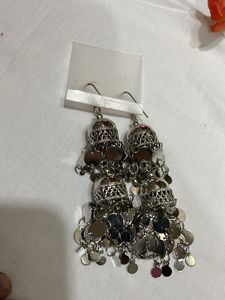 Oxidised Big Size Jhumka