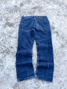 Blue Jeans with Distressed Details