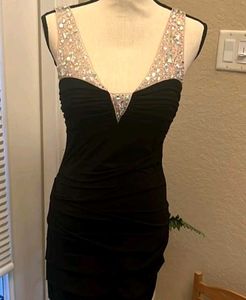 Rhinestone Black Dress + Beach Outfits Combo