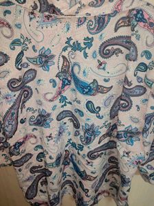 Stylish Paisley Print Button-Down Shirt