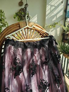 Beautiful Peach Lehnga With Thread Embroidery