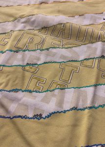 Yellow Striped Graphic T-Shirt