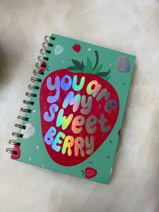 Cute Strawberry "You Are My Sweet Berry" Notebook