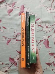 Lot of 3 Books: The Silent Patient, Dandakaranya,