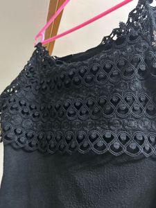 Black Lace off Shoulder Top