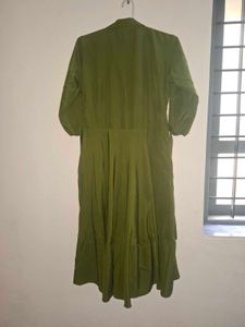 Olive Green Midi Dress💚 | XL