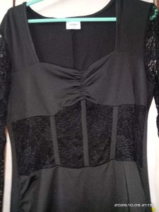 Elegant Black Lace Maxi Dress