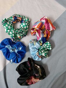 Colorful Scrunchie Set of 5