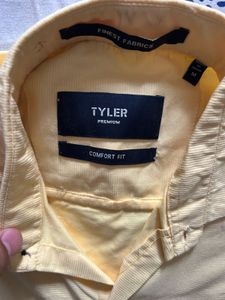 Men's Yellow Casual Shirt
