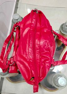 Chic Red Bow Shoulder Bag