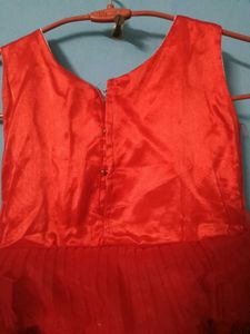 Heavy Frill Frock Party Wear