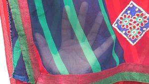 Elegant Striped Saree❤️✨