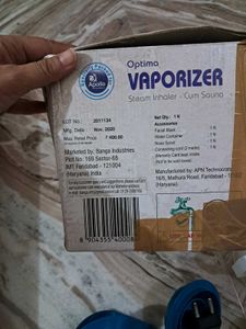 Optima Vaporizer Steam Inhaler