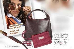 Chic Brown Shoulder Bag with Pouch
