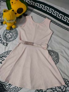 Peach Textured Dress