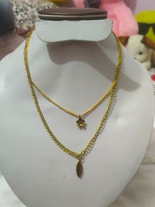 Korean Double Layer Chain Pendant